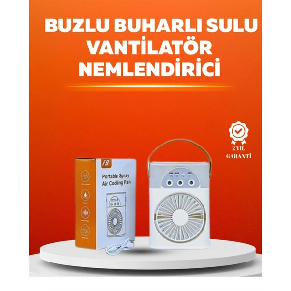 Mini USB Klima Fan | 3 Kademeli Spreyli Hava Soğutucu, Taşınabilir ürün görseli 1