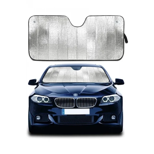 Oto Ön Cam Güneş Koruma UV Önleyici Katlanabilir Fiat Egea Toyota Corolla Dacia Duster Hyundai i20 ürün görseli 1