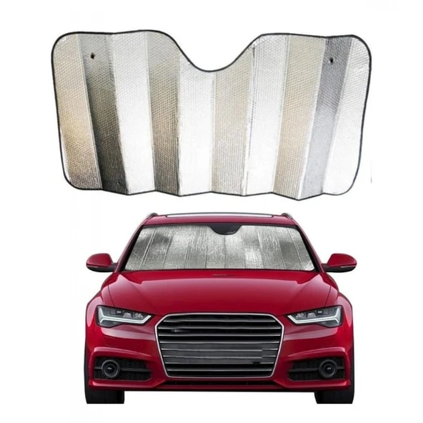 Araç Ön Cam Katlanabilir Güneşlik UV ve Isı Koruma Renault Megane Fiat Egea Hyundai i20 Opel Astra ürün görseli 1