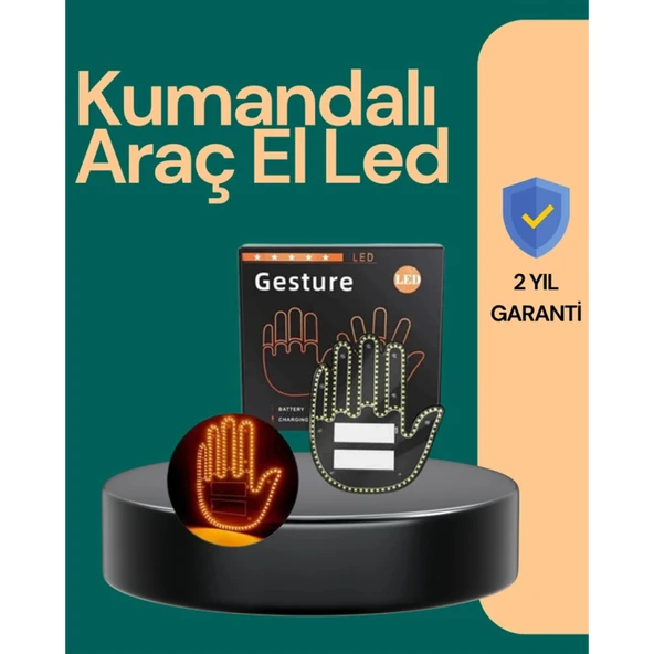 Kablosuz Kumandalı LED Jest Işığı – 3 Modlu Araba Arkası Mesaj Işığı, 203 LED ile Yüksek Parlaklık ürün görseli 1