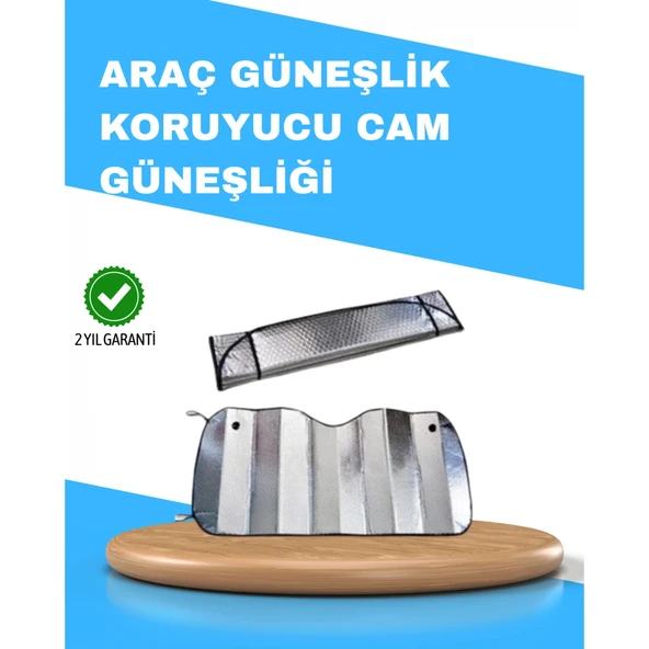Katlanabilir Alüminyum Araç Güneşliği – UV Koruma ve Klima Tasarrufu Bir Arada ürün görseli 1