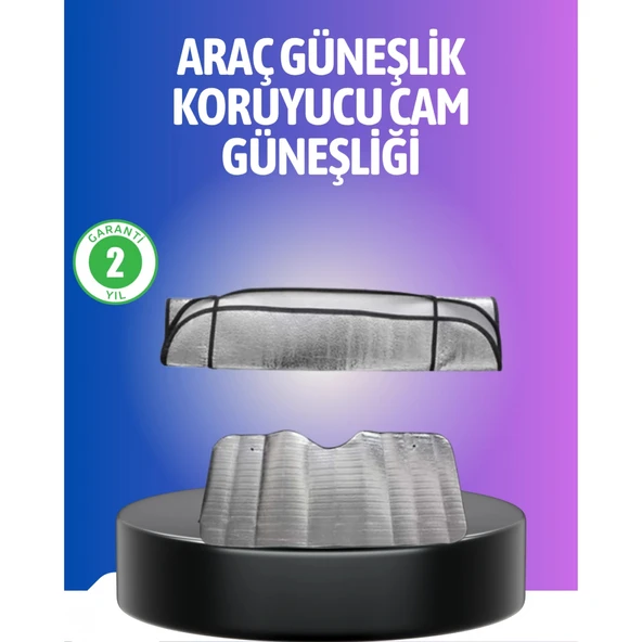 Metalize Reflektör Yüzeyli UV Koruyucu Araç Güneşliği – Serin ve Güvenli Sürüşler İçin ürün görseli 1