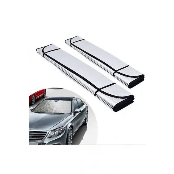 Oto Ön Cam Güneşlik Katlanabilir UV Koruyucu Renault Megane Hyundai i20 Opel Astra Toyota Corolla ürün görseli 1