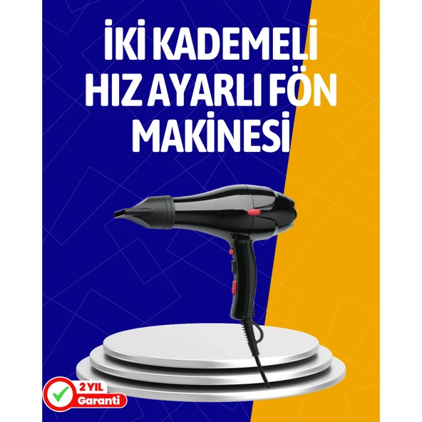 2200W Güçlü Motorlu Ergonomik Fön Makinesi ürün görseli 1