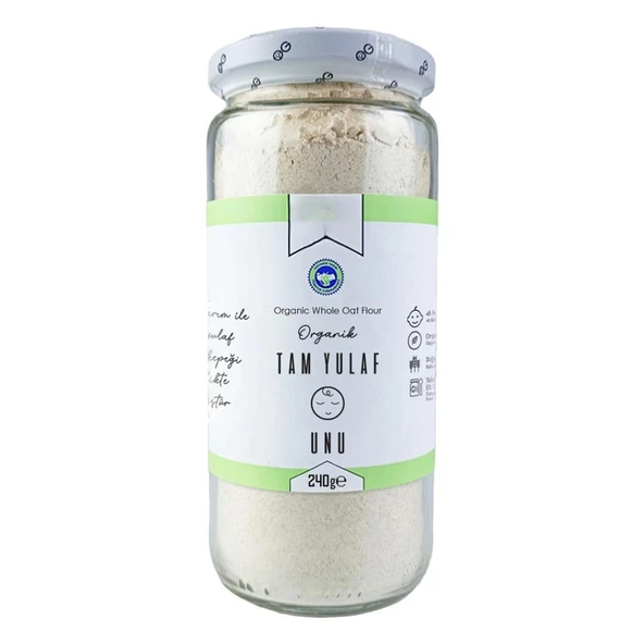 Natural Organik Tam Yulaf Unu 240gr ürün görseli 1