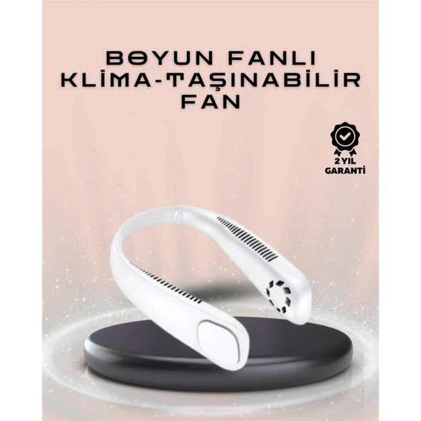 Giyilebilir Sessiz Fan | 224g Hafif, Bladeless Güvenli Tasarım, 5 Vitesli Soğutma, USB Şarjlı Fan ürün görseli 1