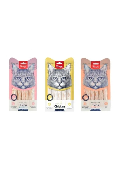 Wanpy Kedi Krema 3 lü Set ürün görseli 1