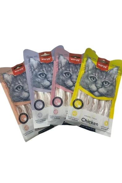 Wanpy Kedi Ödül Krema 4 lü ürün görseli 1
