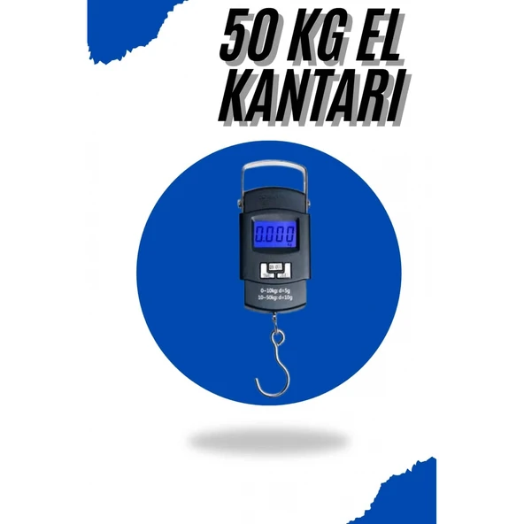 El Kantarı Dijital El Terazisi 50 Kg Kapasiteli LCD Ekranlı ürün görseli 1