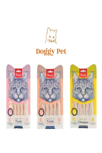Wanpy Kedi Krema 3 lü Set ürün görseli 1