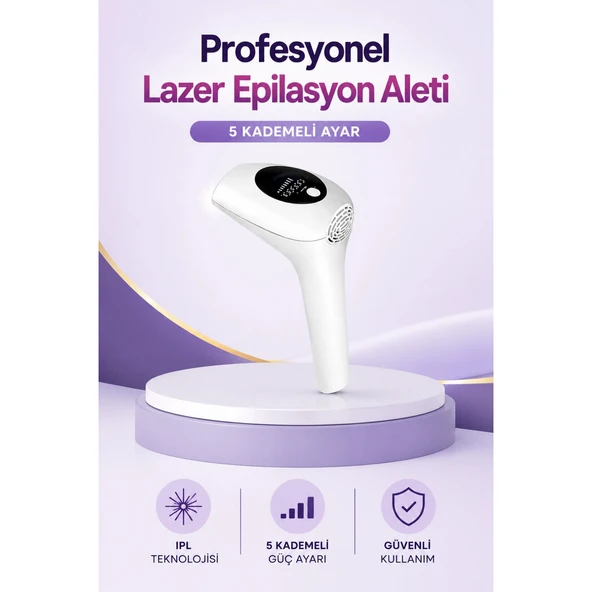 IPL Lazer Epilasyon Aleti 5 Kademeli Güç Ayarlı ürün görseli 1
