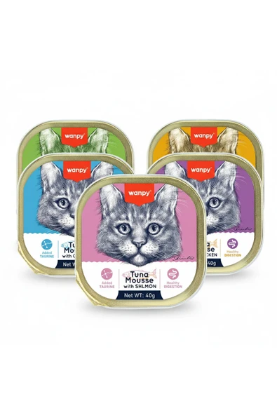 Wanpy Kedi Konserve Alatura Mama 5 Çeşit ürün görseli 1