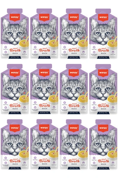 Wanpy Kedi Çorba Ördek X 12 ürün görseli 1