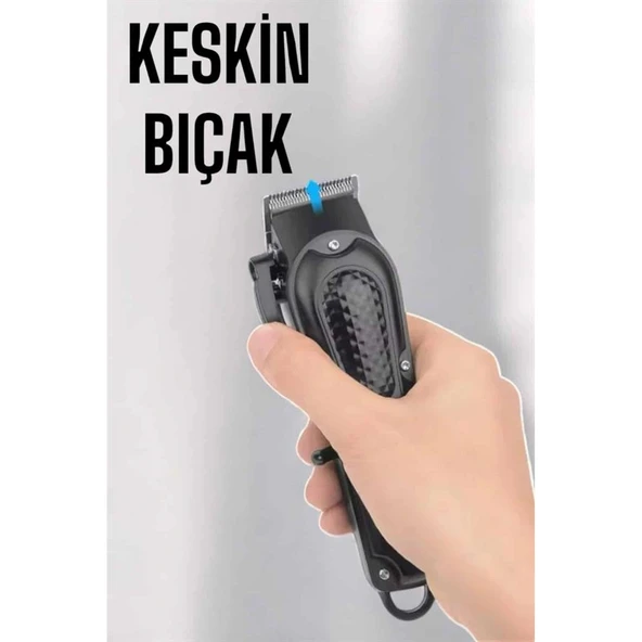 Suya Dayanıklı Tıraş Makinesi Keskin Bıçaklı Dijital Göstergeli Şarjlı ürün görseli 1