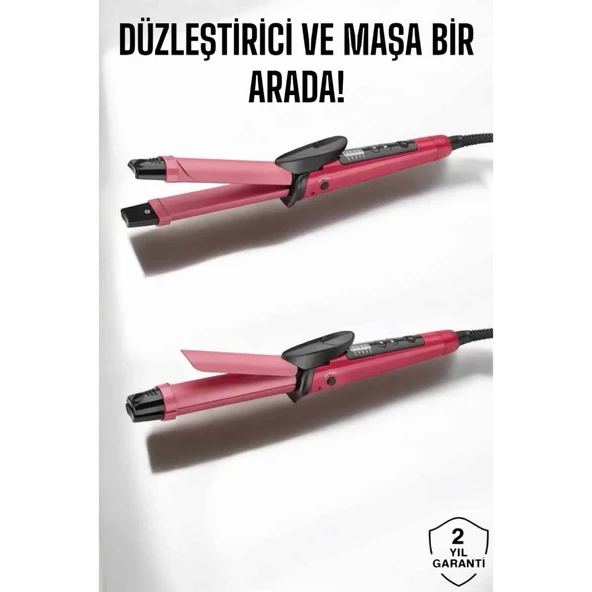 Saç Düzleştirici Ve Maşa İkili Saç Şekillendirici ürün görseli 1
