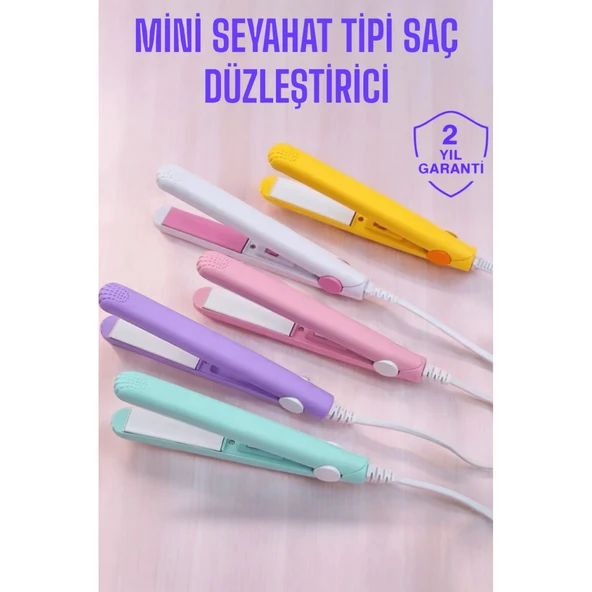 Seramik Kaplama Taşınabilir Mini Saç Düzleştirici Seyahat Dostu Tasarım ürün görseli 1