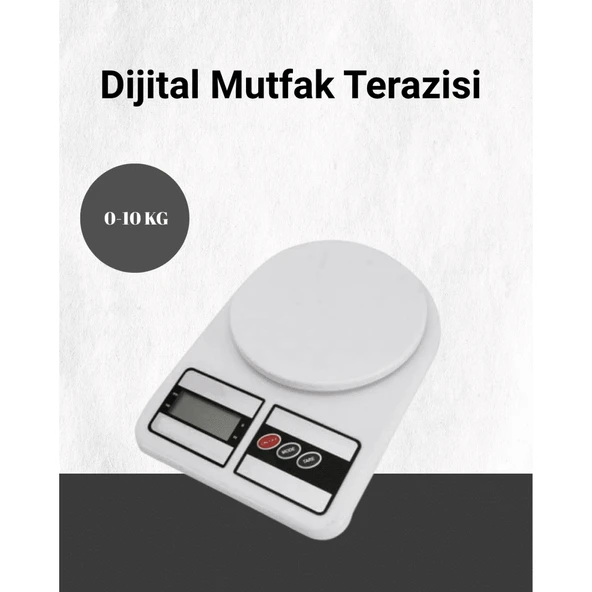 Hassas Ölçüm İçin Dijital Mutfak Tartısı – 10 Kg Kapasiteli ürün görseli 1