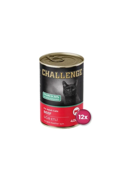 Challenge Sığıt Etli KEdi Konsere 400 Gr X 12 ürün görseli 1