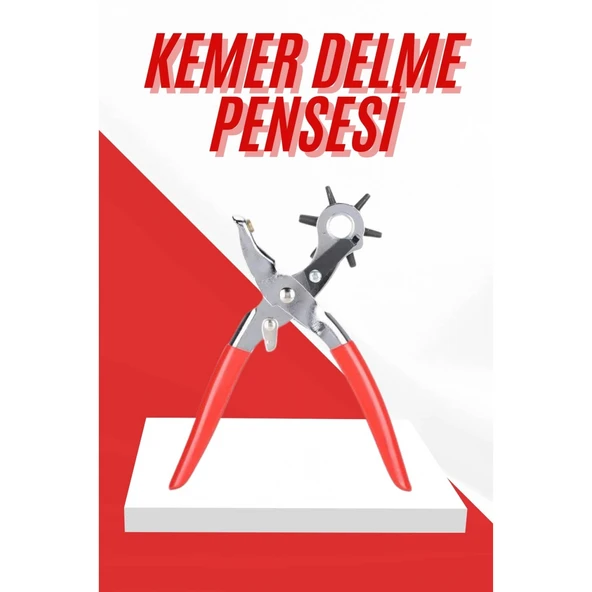 Kemer Delme Pensesi 6 Farklı Boyutta Kemer Delici Ev Deri Kemer ürün görseli 1