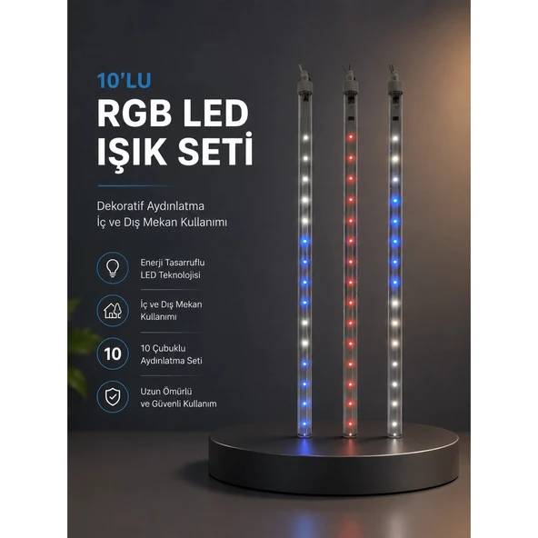 Kayan Yıldız Efektli RGB LED Işık Seti İç ve Dış Mekan Kullanımı ürün görseli 1