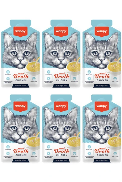 Wanpy Kedi Çorba Tavuklu X 6 ürün görseli 1