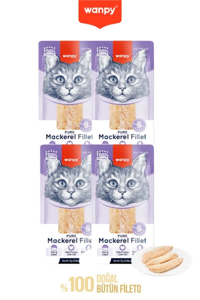 Wanpy Kedi Ödül Uskumru Fileto X 4 ürün görseli 1
