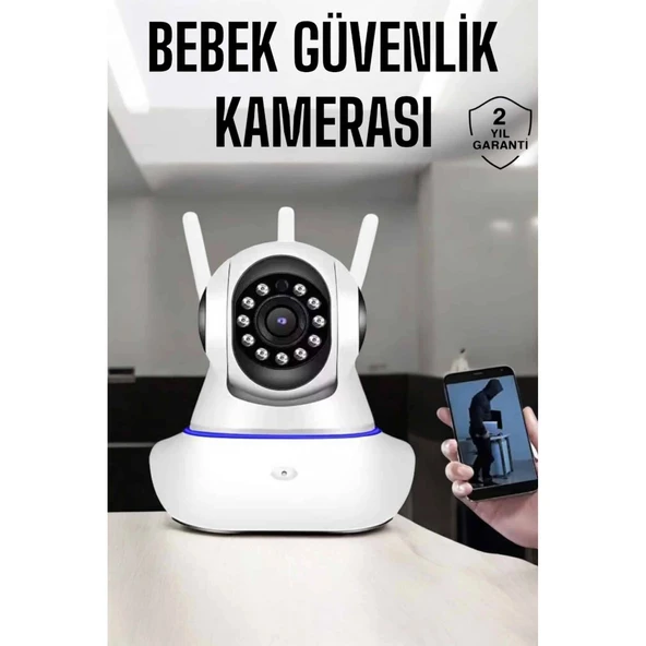 Wifi Kamera Ev Kamerası Gece Görüşlü Kablosuz Bebek Izleme Kamerası ürün görseli 1