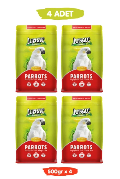 Jungle Papağan Yemi 500 Gr X 4 ürün görseli 1