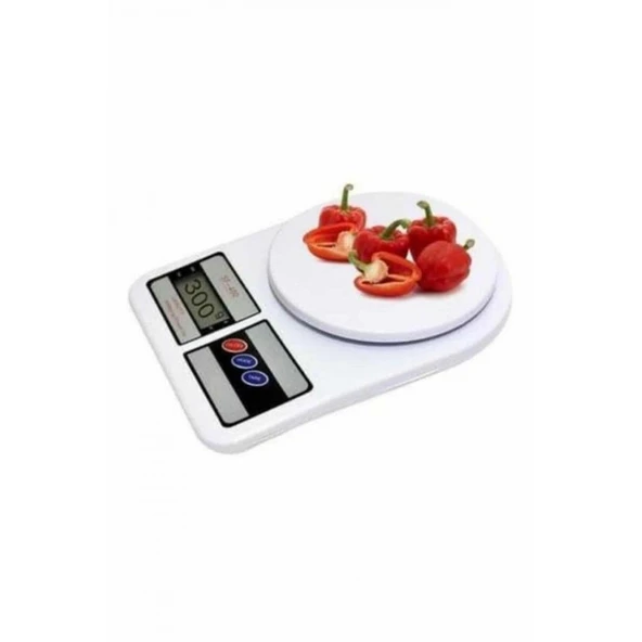 Mutfak Tartısı Dijital Göstergeli Hassas Tartı 10 Kg Kapasiteli ürün görseli 1