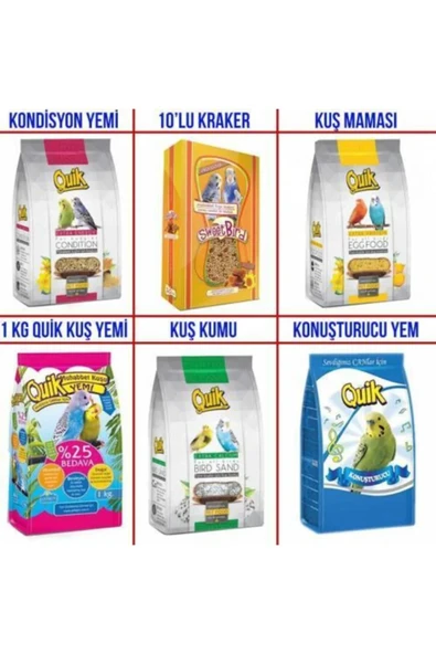 Quik Muhabbey Yem Seti 6 lı ürün görseli 1