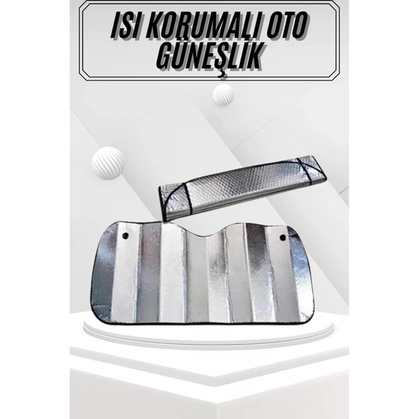 Güneşlik Koruyucu Perde Metalize Oto Araç Araba Güneşliği Ön Cam Güneşliği ürün görseli 1