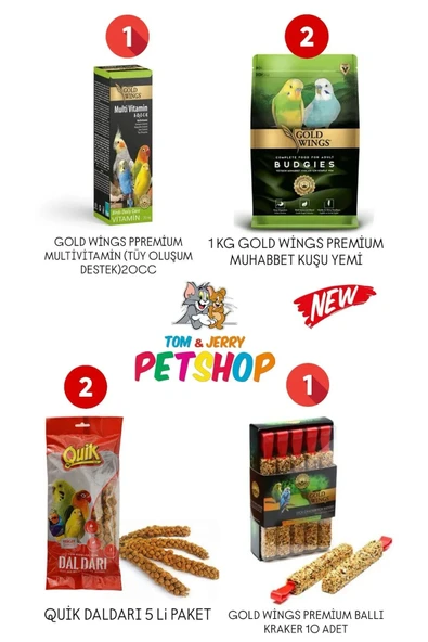 Gold Wings 4 lü Set ürün görseli 1