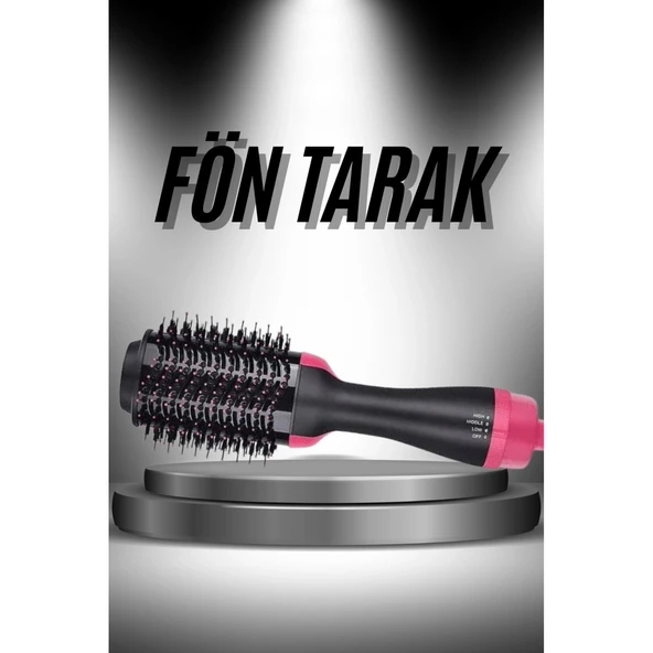 Saç Şekillendirici Ve Saç Düzleştirici Fön Tarağı Tarak Fırça 1200w Saç Kurutma ürün görseli 1