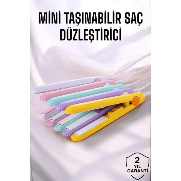 180°C Isı ve Uzun Süre Kalıcı Düzlük Sağlayan Mini Saç Düzleştirici ürün görseli 1