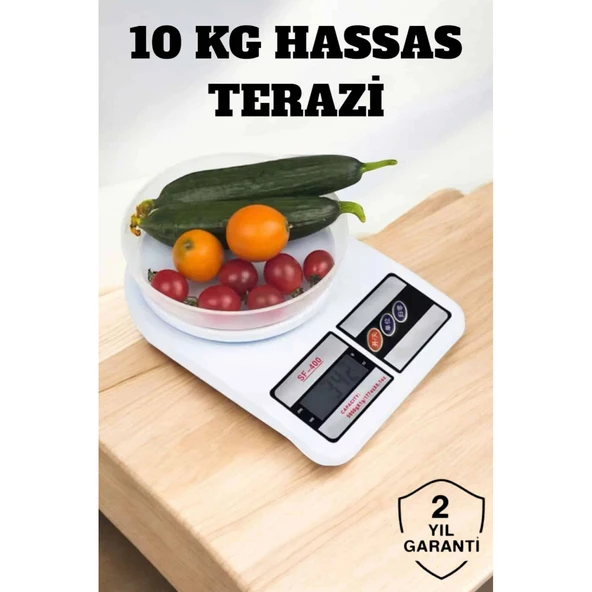 Kompakt Tasarım ve Tek Tuşla Sıfırlama Özelliğiyle Kullanımı Kolay Mutfak Tartısı ürün görseli 1