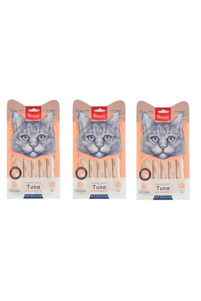 Wanpy Kedi Krema Ton Somon 5 x 14 Gr X 3 ürün görseli 1