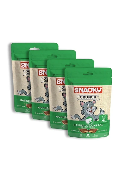 Snacky Kedi Ödül Kraker Hairball Control X 4 Paket ürün görseli 1