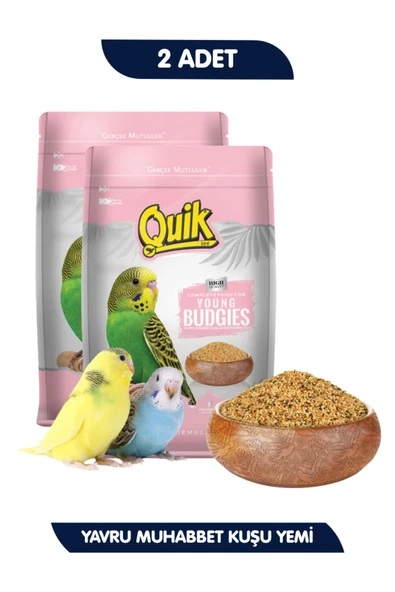 Quik Yavru Muhabbet Yemi 400 Gr X 2 ürün görseli 1