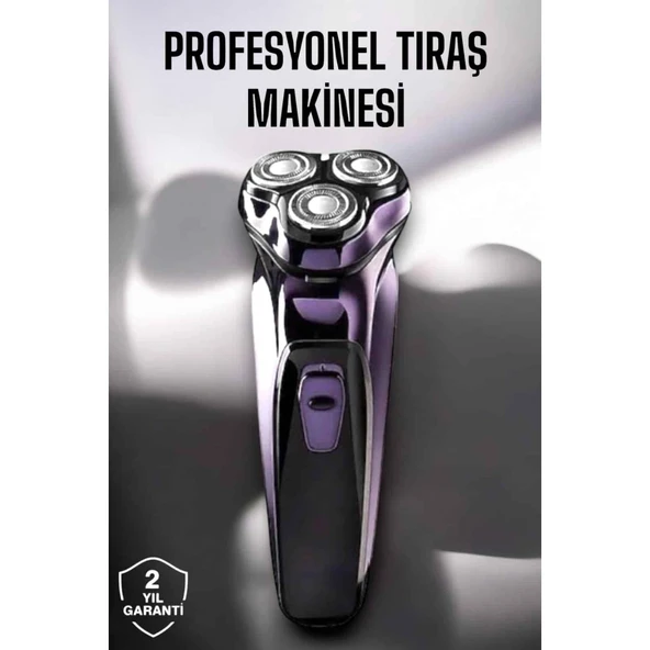 Profesyonel Şarjlı Saç ve Sakal Tıraş Makinesi Hassas Kesim ürün görseli 1