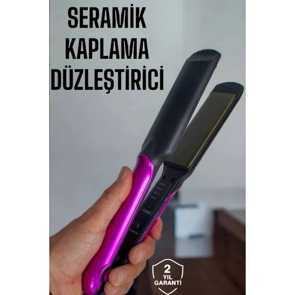 Seramik Kaplama Isı Ayarlı Yıpranma Karşıtı Saç Düzleştirici ürün görseli 1