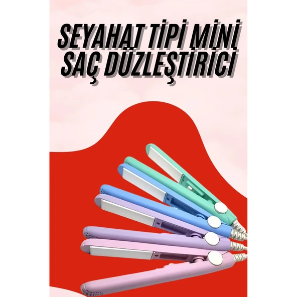 Seyahat Tipi Taşınabilir Saç Düzleştirici Saç Şekillendirici Yüksek Isı Ayarlı ürün görseli 1