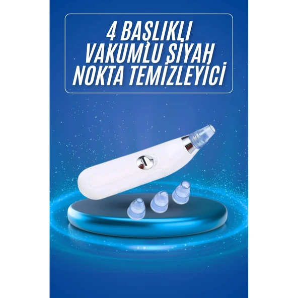 Siyah Nokta Temizleme Cihazı 4 Başlıklı Vakumlu Pilli Ölü Deri Arındırma ürün görseli 1