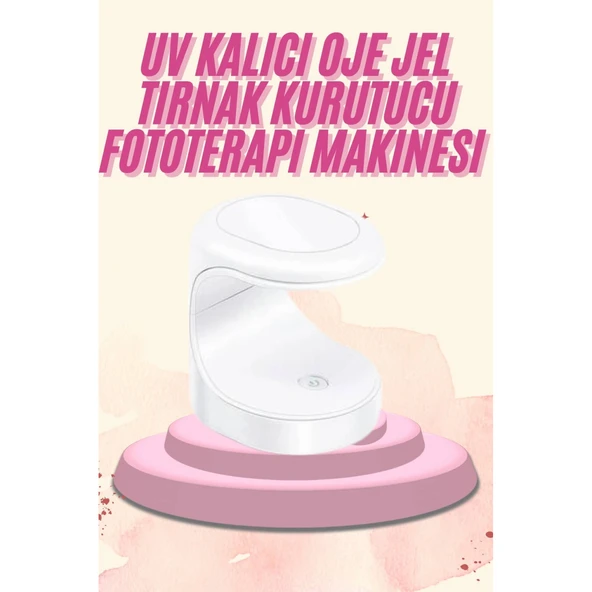 Mini Taşınabilir Kalıcı Oje Jel Tırnak Kurutucu Fototerapi Makinesi ürün görseli 1