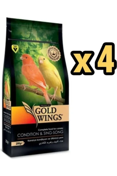 Gold Wings Premium Kanarya Kondisyon Öttürücü 200 Gr X 4 Paket ürün görseli 1