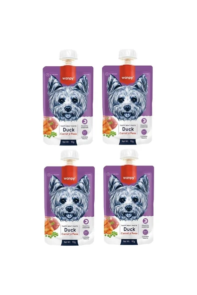 Wanpy Köpek Et Ezme Ördek Havuç X 4 ürün görseli 1