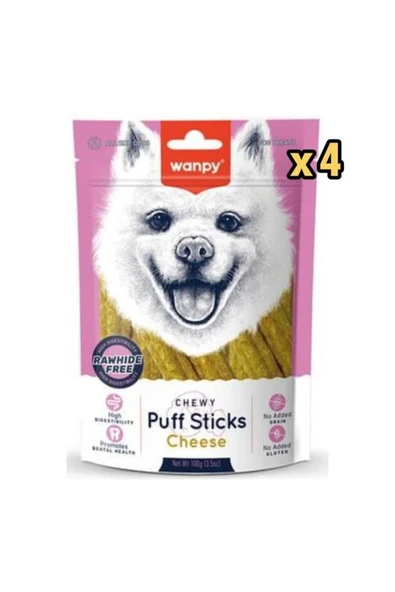 Wanpy Köpek Ödül Puff Sticks Cheese X 4 ürün görseli 1