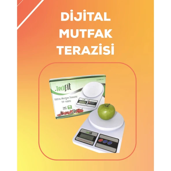 LCD Ekranlı Yüksek Hassasiyetli Dijital Mutfak Terazisi ürün görseli 1