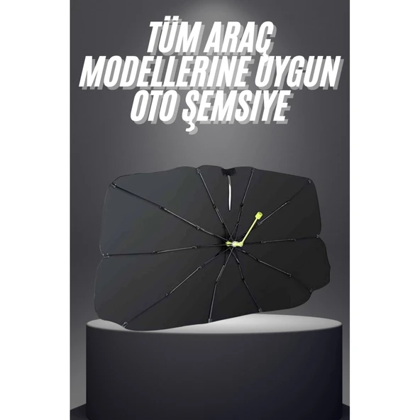 Yeni Nesil Tüm Araç Modellerine Uygun Oto Şemsiye Katlanabilir UV Işınlarına Karşı ürün görseli 1