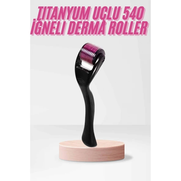 540 Iğneli Derma Roller 1Mm Titanyum Uçlu Saç Kaş Serum Kullanımına Uygun ürün görseli 1