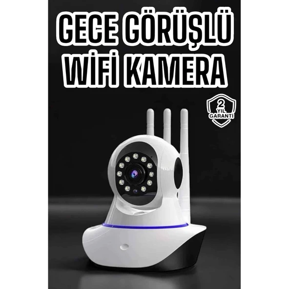 Ev Kamerası Wifi Kamerası Video Kayıt Çift Yönlü Hareket Sensörü Bebek ürün görseli 1